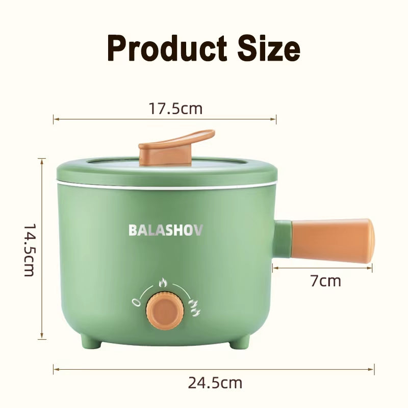 220V/110V Multifunction Cooker Household Single/Double Layer Hot Pot Mini Electric Cooking Machine Non-Stick Pan Pots EU /Usplug