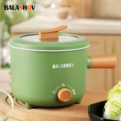 220V/110V Multifunction Cooker Household Single/Double Layer Hot Pot Mini Electric Cooking Machine Non-Stick Pan Pots EU /Usplug